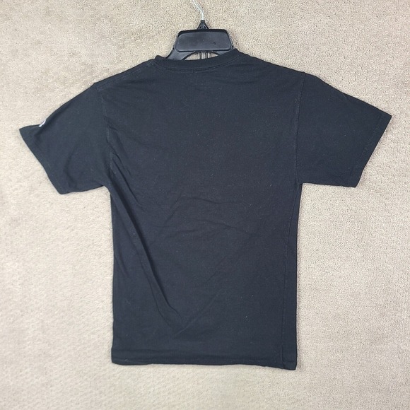 Champion Shirt Mens Small Black Crew Neck‎ Short Sleeve Graphic Tee Cotton - Picture 3 of 7